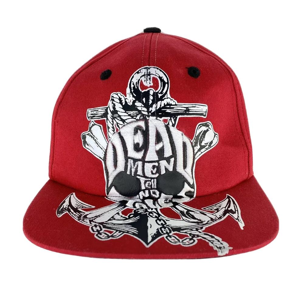 Disney Pirate Of Caribbean RED Youth Boys Cap Hat Snapback Goth Edgy Punk